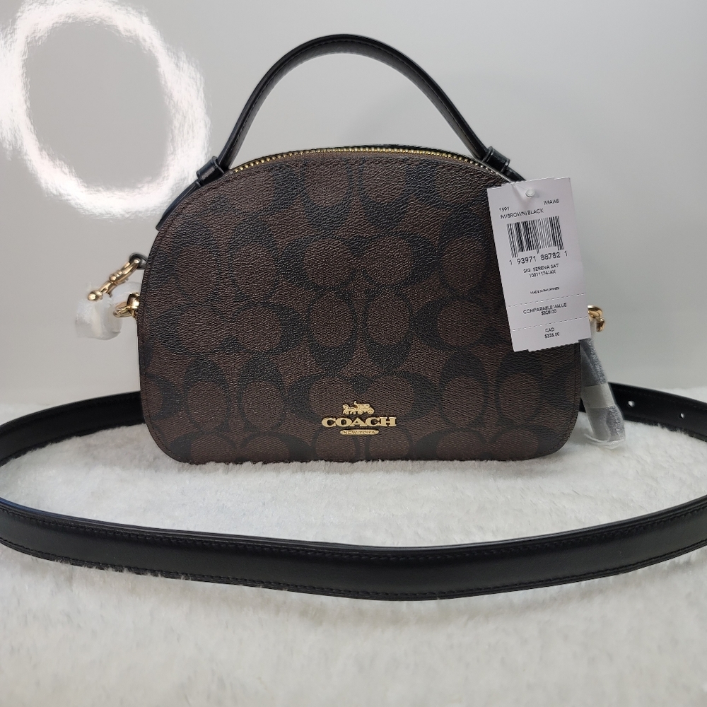 Coach Serena in monogram brown